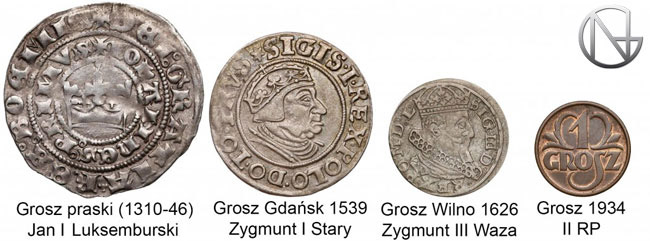 Monety groszowe na przełomie 600 lat